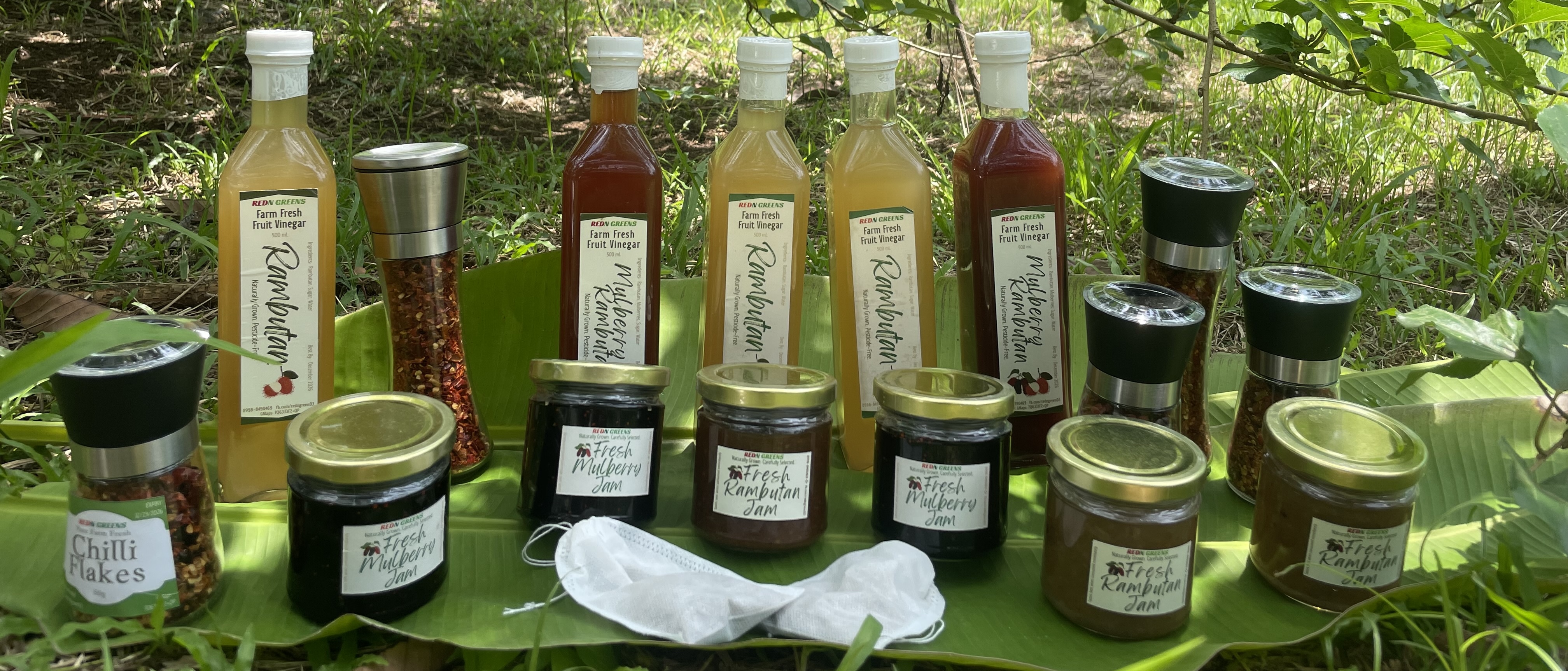 Specialty products flat-lay
